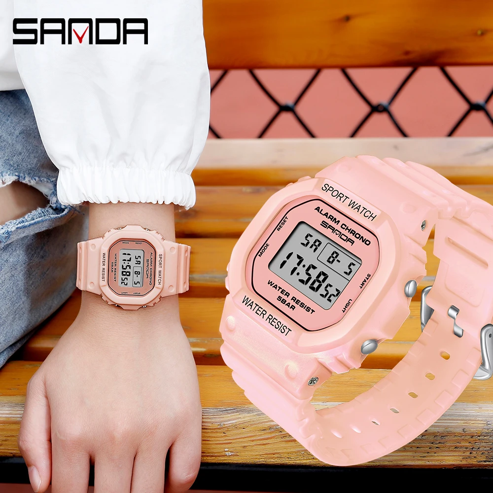 

2021 SANDA G Style Digital Watch women Waterproof Shock Ms Watch Sport Men Watches Boy Girl Electronic relogio masculino mulher