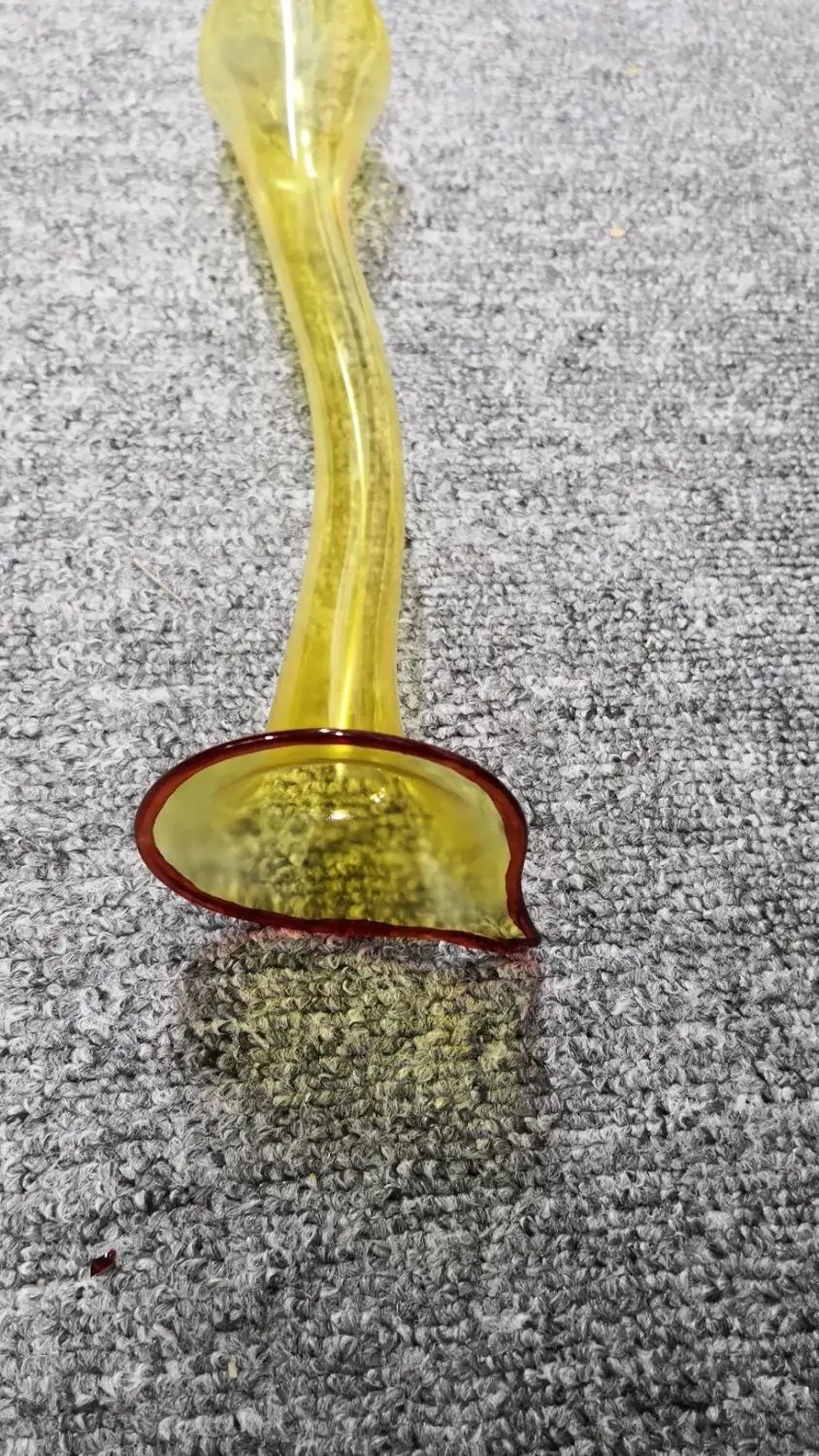 Люстра из дутого стекла ручной работы комнатная Светодиодная лампа с зеленым