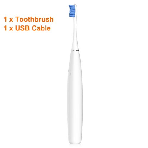 White Toothbrush Oclean SE перезаряжаемая звуковая электрическая зубная щетка международная версия приложение управление с 2 головками щетки+ 1 настенный держатель - Цвет: White Toothbrush