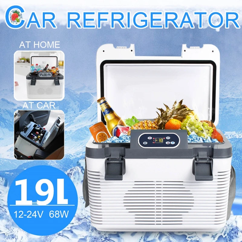 19L автомобильный мини холодильник DC12 24V/AC220V морозильной камерой нагрева