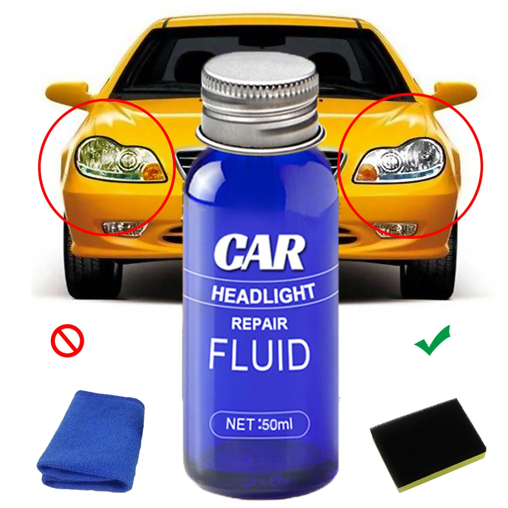 

Жидкость для полировки автомобильных фар, жидкость для удаления царапин, 1 комплект