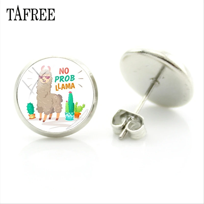 TAFREE trendy no prob llama earrings stainless steel 2020 new womens lovely Alpaca jewellerys environmental protection NT235 | Украшения и