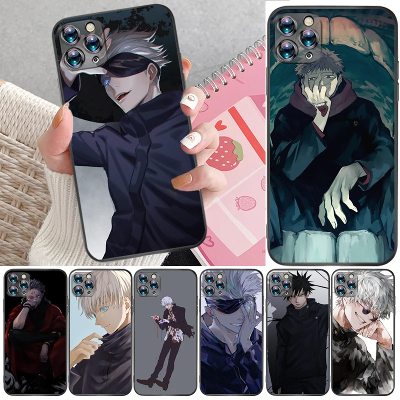 

Jujutsu Kaisen Yuji Itadori Fushiguro Megumi Satoru Gojo Sukuna Phone Case For iPhone 11 Pro Max Carcasa Cases Funda Back Cover