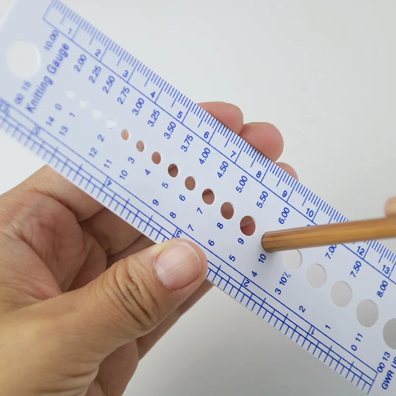 

Sweater Knitting Needle Gauge Sewing Accurate measurement Gauge Ruler Tool UK US Canada Sizes CM 2-10mm DIY Sewing Accessories