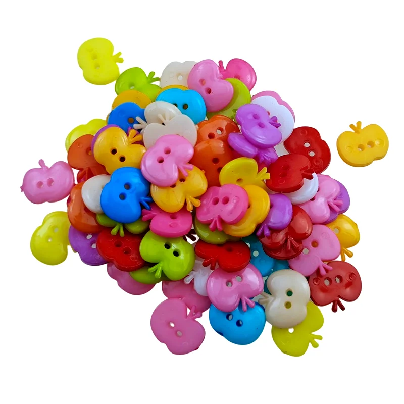 100/200 шт. пластиковые пуговицы с двумя отверстиями 11 мм|Пуговицы| |