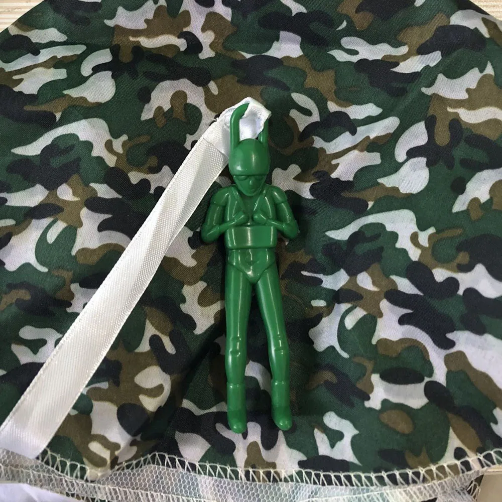 TOBEFU Веселые мини-игры для игр на открытом воздухе для детей, игрушечные парашюты солдата для детских спортивных развивающих игрушек, подарок - Цвет: Dark Camouflage