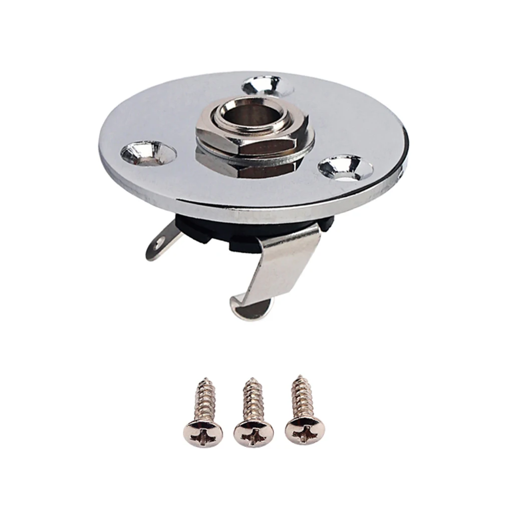 Гитарная круглая пластина с разъемом 6 35 мм для электрической гитары | Спорт и