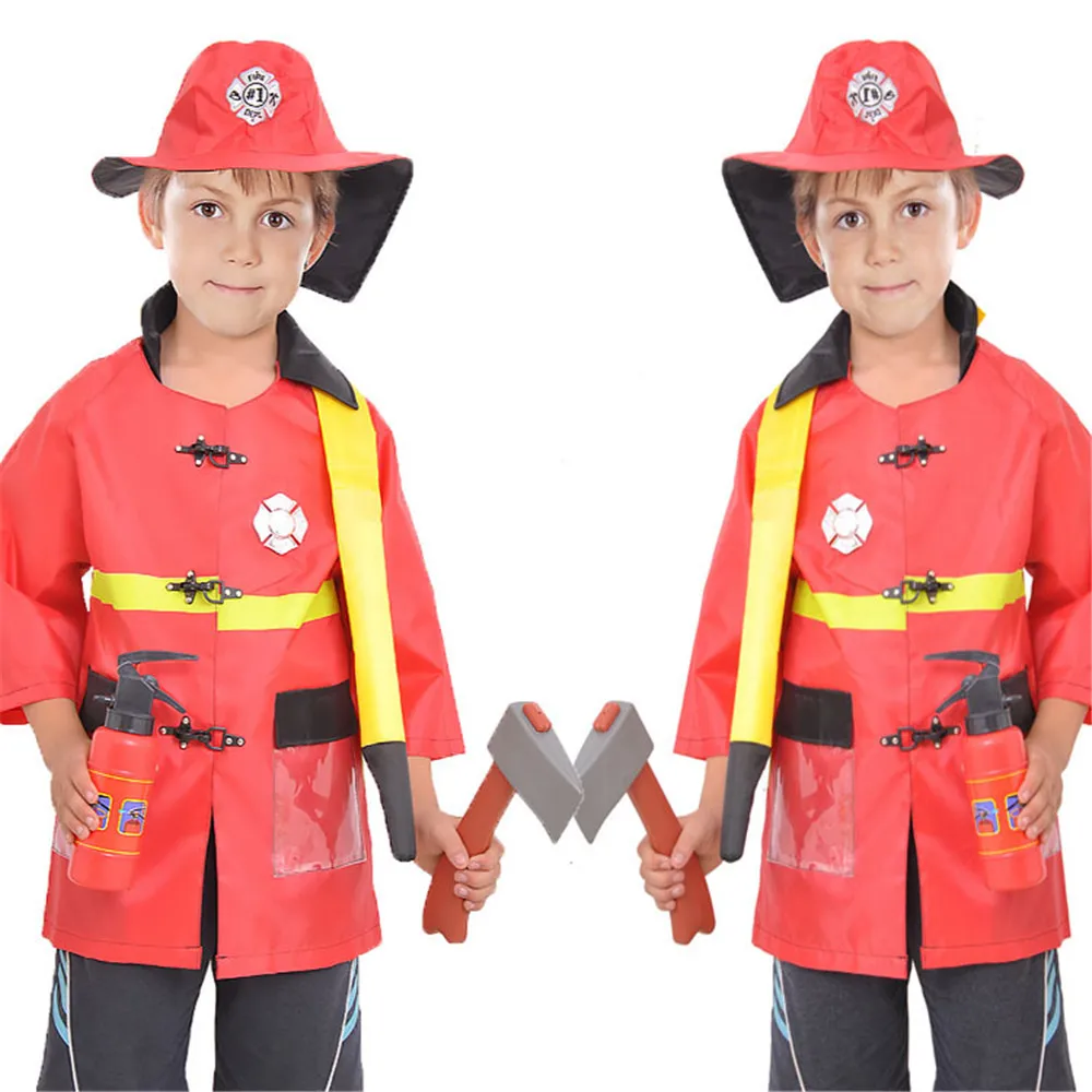 Fireman Sam Детский костюм на Хэллоуин униформа для девочек и мальчиков набор игрушек