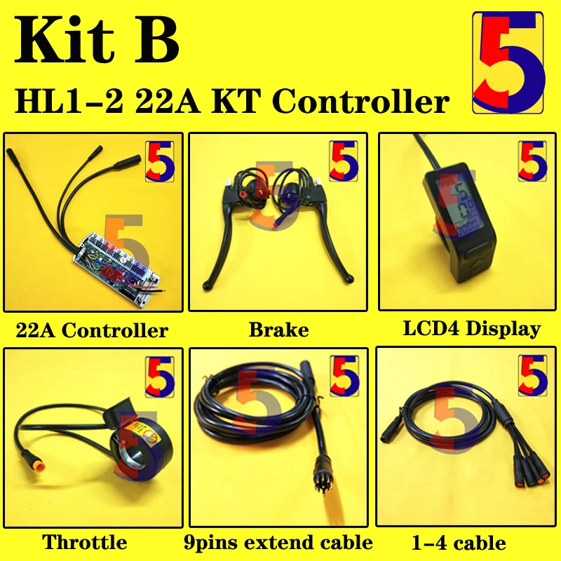 Контроллер KT Hailong контроллер 15A-22A Polly 22A 36В/48В Для Аккумулятор Чехол и