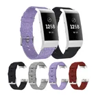 Плетеная холщовая ткань ремешок для наручных часов ремешок для Fitbit Charge 23 смарт-браслет ремешок спортивный сменный Браслет