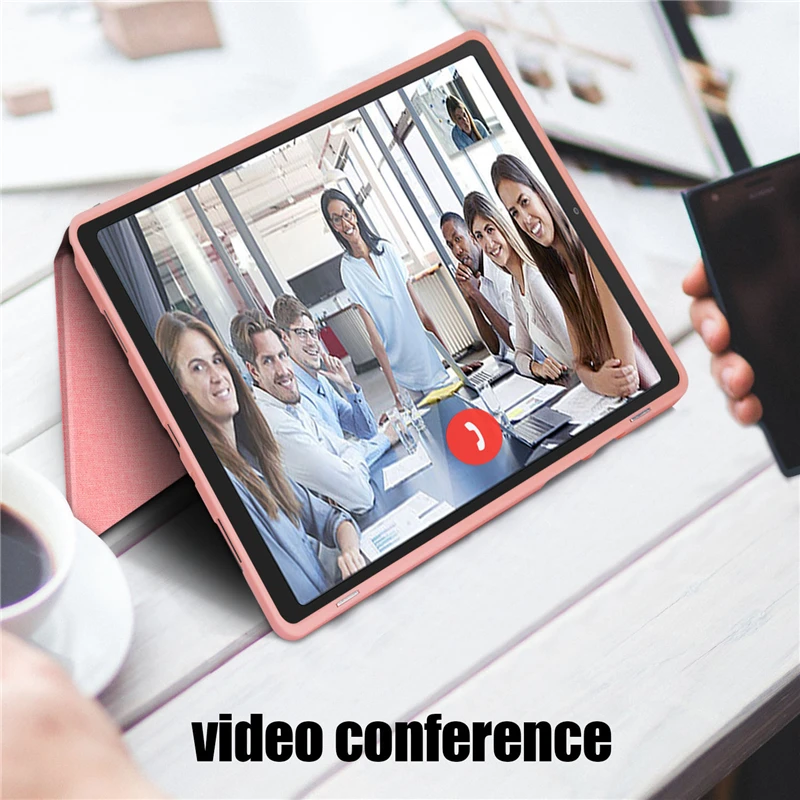 

Case for Samsung Galaxy Tab A7 10.4 2020 Model (SM-T500/T505/T507), Soft TPU Smart Stand Back Cover Auto Wake/Sleep Feature