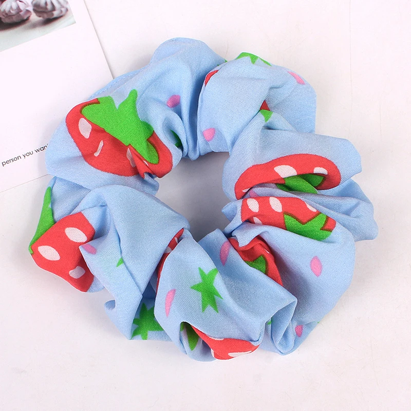 Фото Women Elastic Hair Rings Cute Girls Ponytail Holder Bands Strawberry Pineapple Fruit Printed Rubber Accessories Women Elastic Hair Rings Cute Girls Ponytail Holder Bands Strawberry Pineapple Fruit Printed Rubber Accessories