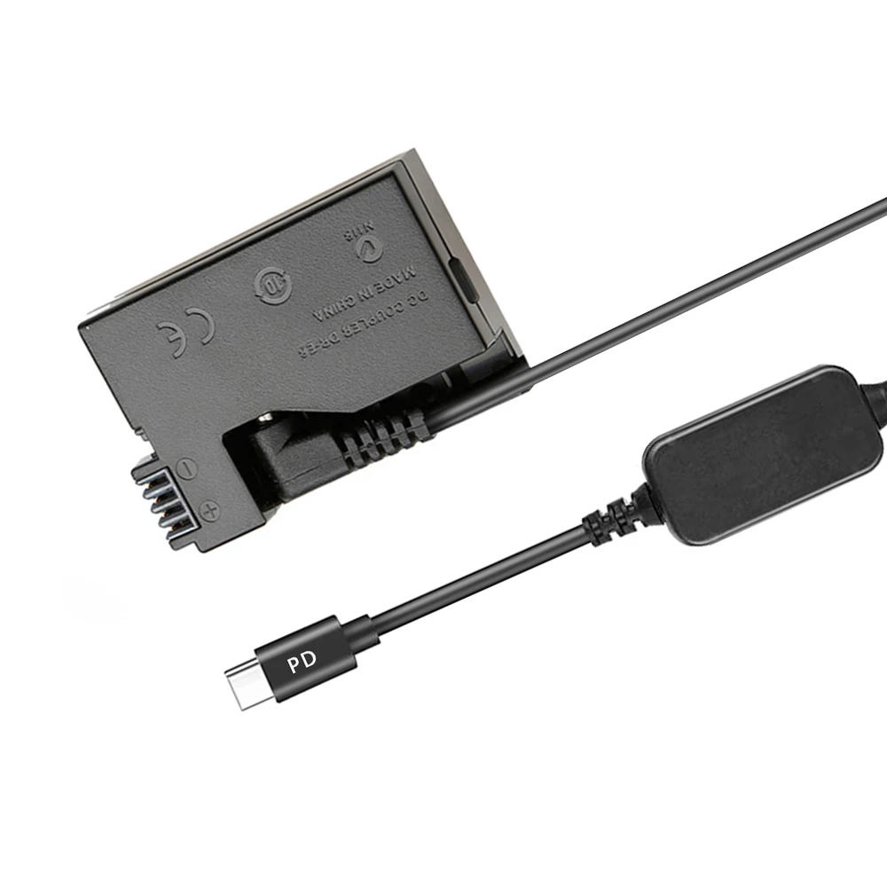 Фото Флуоресцентный USB-C адаптер питания, флуоресцентный аккумулятор, внешний аккумулятор для аккумулятора LP-E8, для Canon EOS Rebel T5i T4i T3i T2i Kiss X7 №4