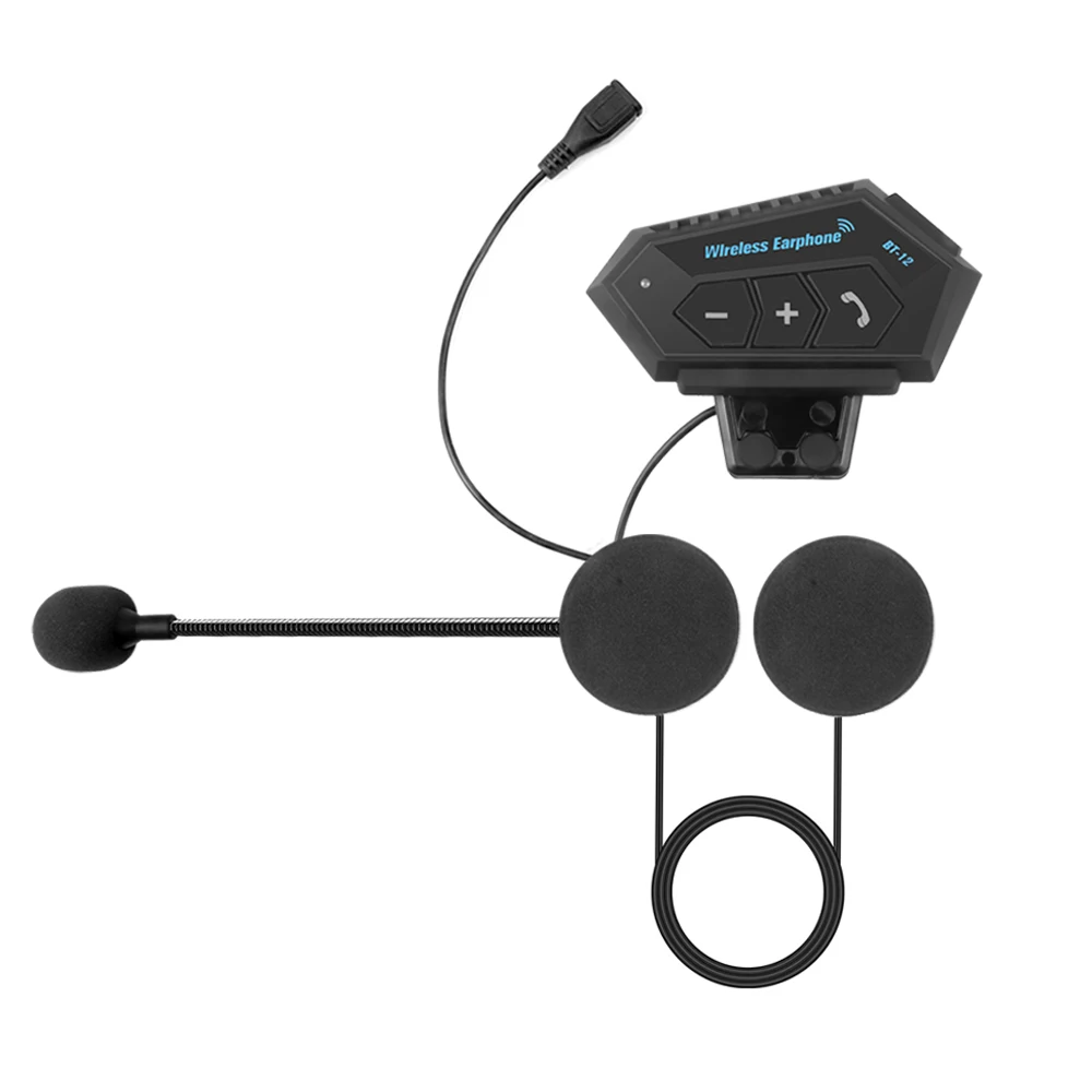Гарнитура для мотоциклетного шлема T2 Bluetooth 4 2 беспроводная BT рация стерео система