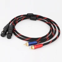 hi end 4n ofc silver plated audio cable hifi audio rcaxlr to xlr cable speaker extension interconnect cord