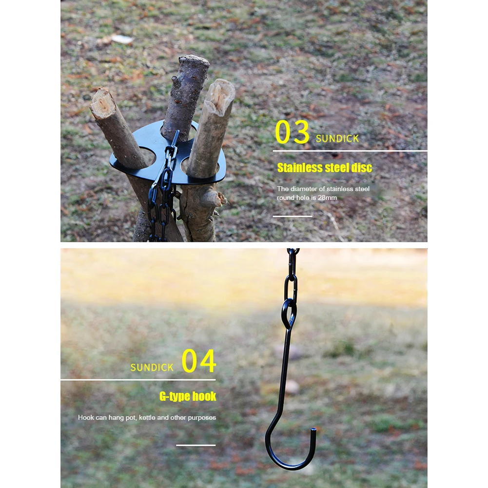 Портативный Съемный штатив подвесная стойка из нержавеющей стали для барбекю