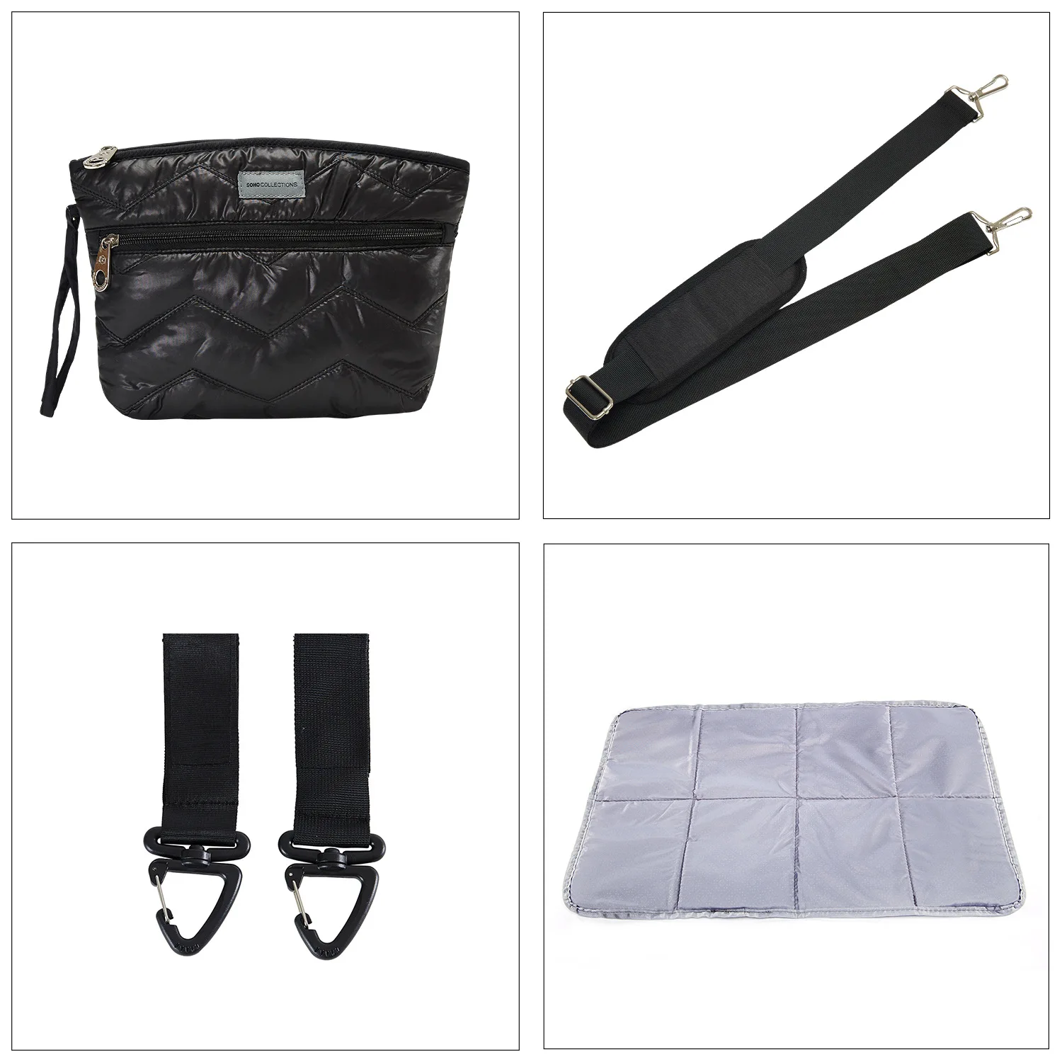 Winter Cotton Padded Women Handbag Large Mommy Bag Space Shoulder Bag Travel Bags for Women 2021 Big Tote Crossbody Bags Purse