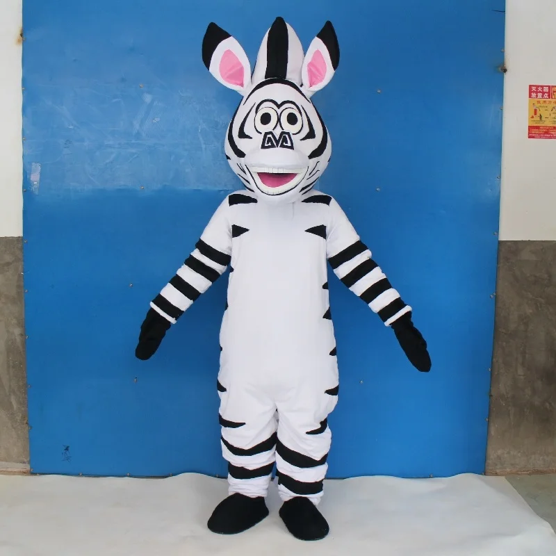 Костюм талисман Зебра костюм для косплея вечеринки игры наряды одежда карнавала
