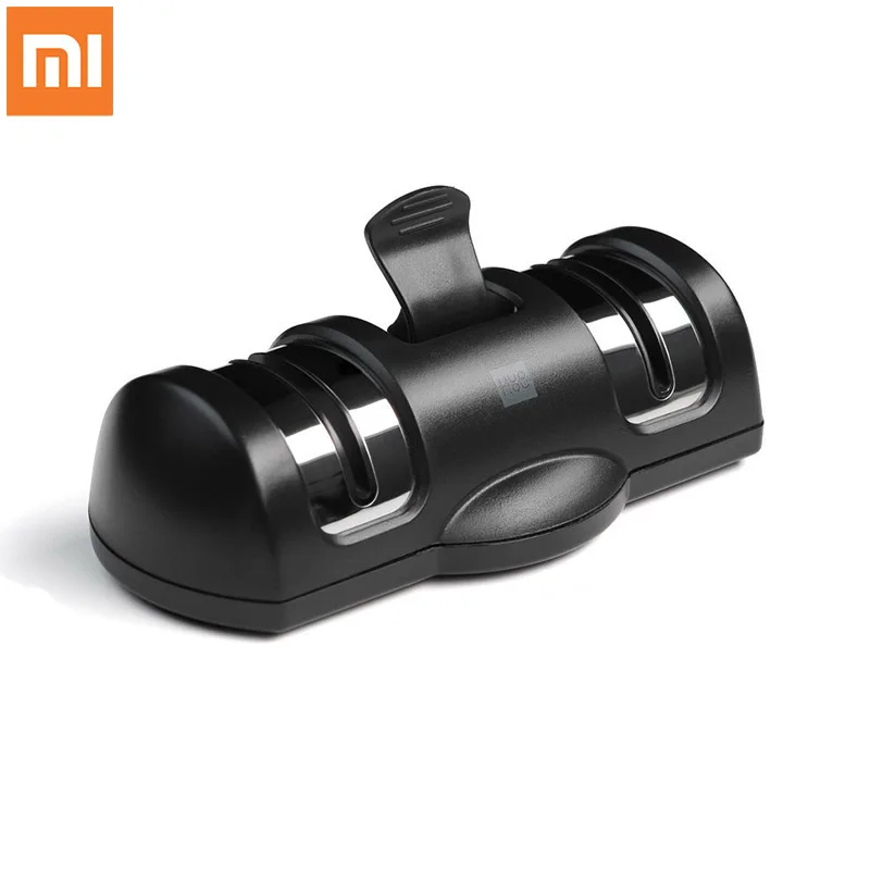 Черный Xiaomi Mijia HUOHOU HU0045 точильные камни с двойным колесом точильные камни K-nife точильный инструмент точилка для кухни инструменты - Цвет: Черный
