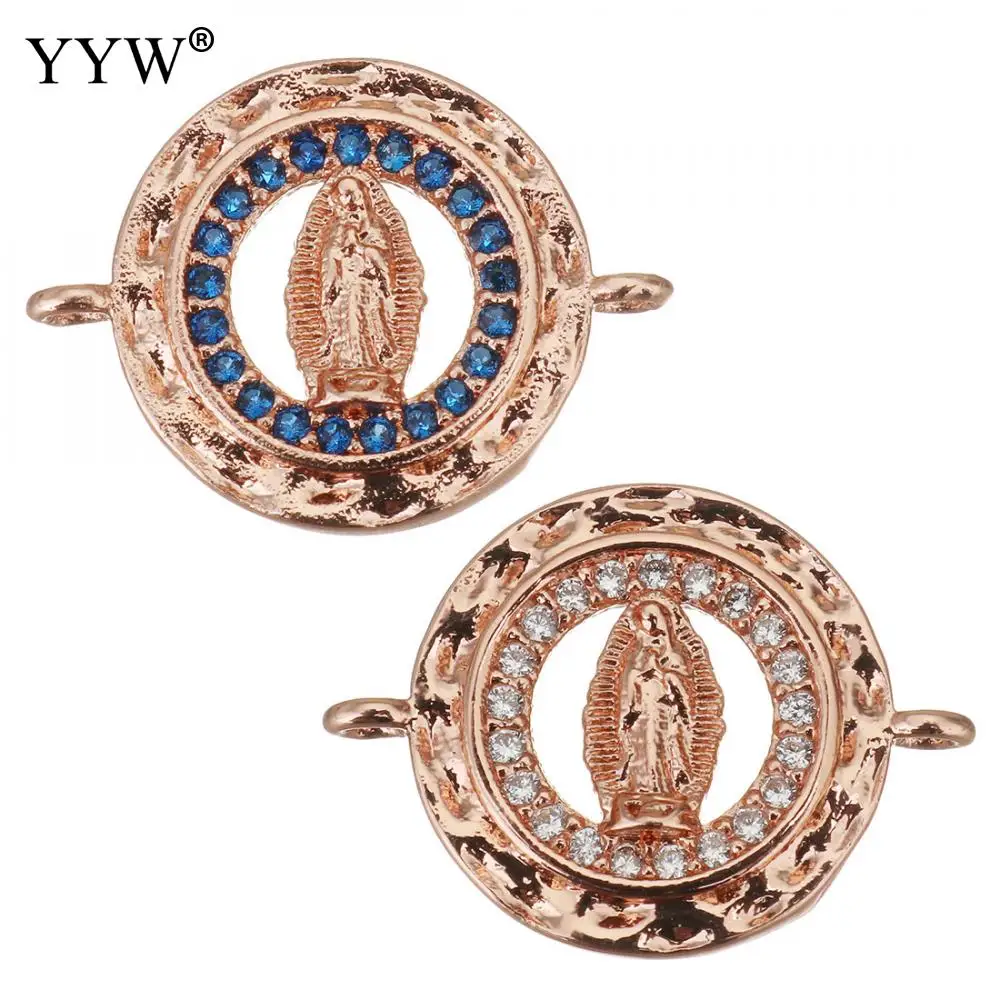 

Hollow Double Hole Connectors Charms Round Faith Pendants Connector Jewelry Making Findings Accessories For Diy Jewelry 10pcs