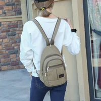 womens backpack korean style canvas backpack men small double sided chest bag ladies fashion travel backpack pt1135