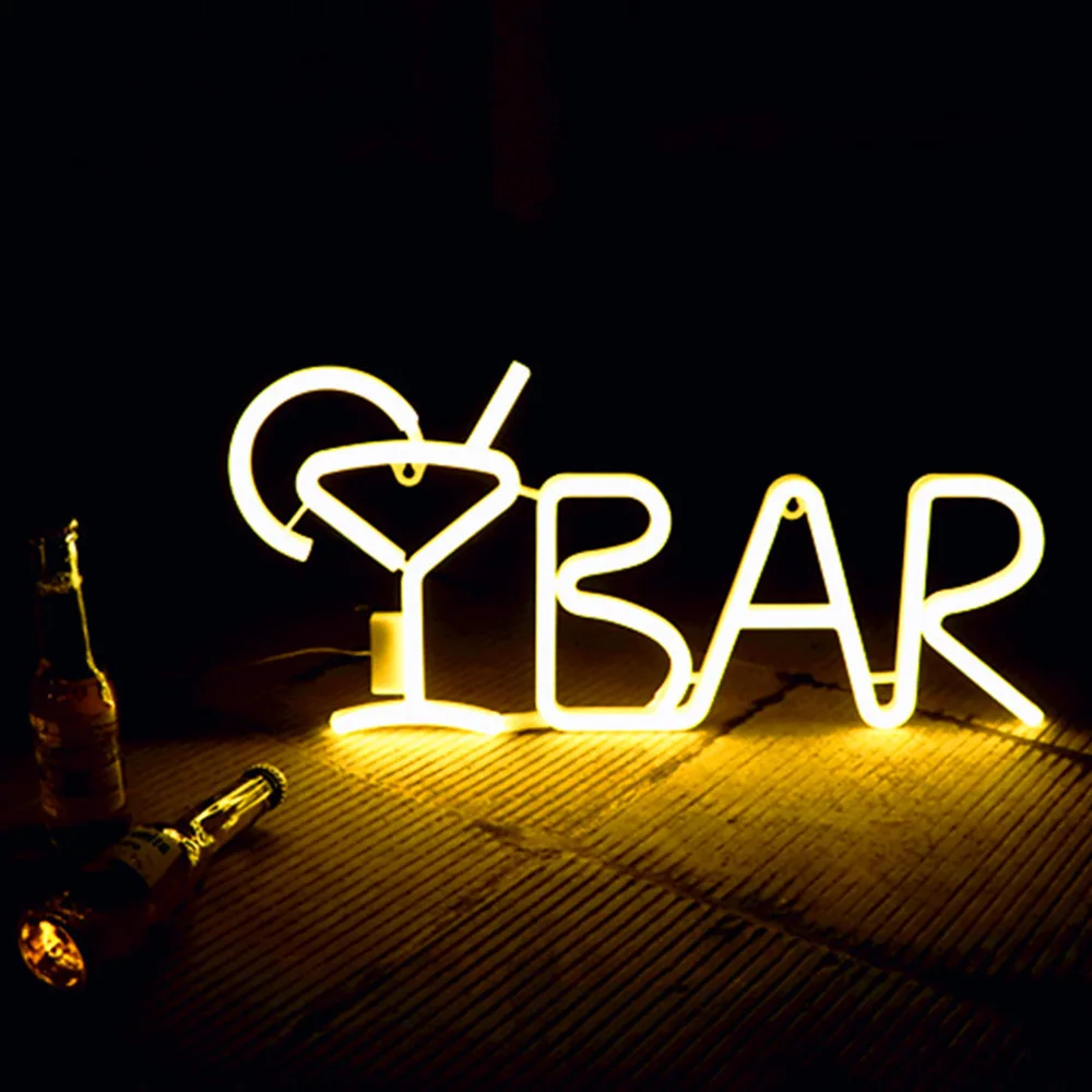 

Club Window Display Led Light Sign USB Creative Party Bar Light Sign LED Neon Letter Night Light Wall Low Power Consumption