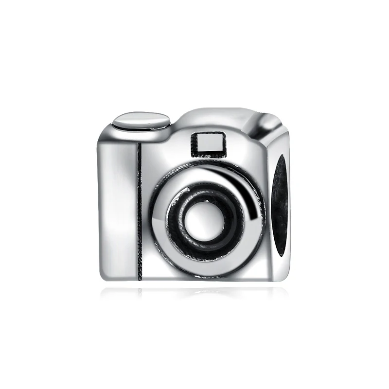 Camera Новинка, сплав, бусина для отдыха, путешествий, Рождества, Радужный Шарм, Подходит для Пандора, браслет, ожерелье, сделай сам, Женские Ювелирные изделия - Цвет: Camera