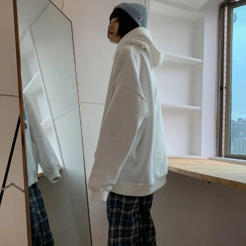 Женские толстовки с мультяшным принтом Karajuku свободные топы капюшоном и длинным