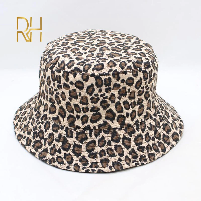 Шляпа ведро с леопардовым принтом рыбацкая шляпа уличная туристическая от