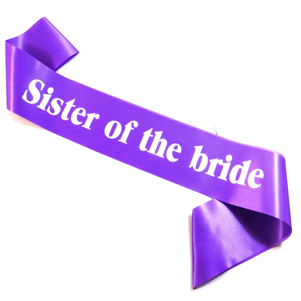 3 шт. пояс сестры невесты белая черная лента с розовым принтом для свадебной