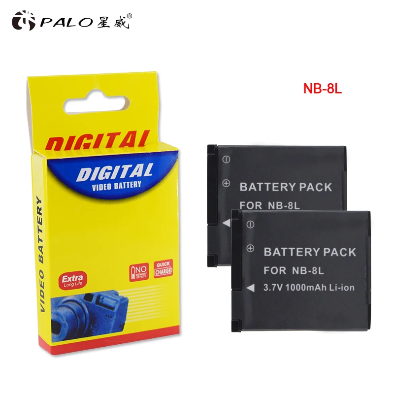 Литий ионный аккумулятор PALO для камер Canon литий PowerShot A3300 A3200 A3100 A2200 A1200|Цифровые