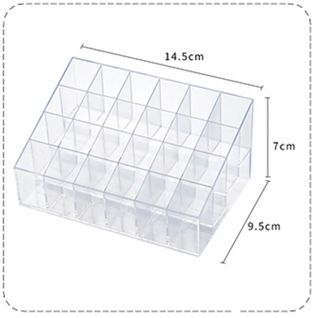 24 ячейки для рабочего стола макияж ящик Тип хранения Чехол держатель кисть