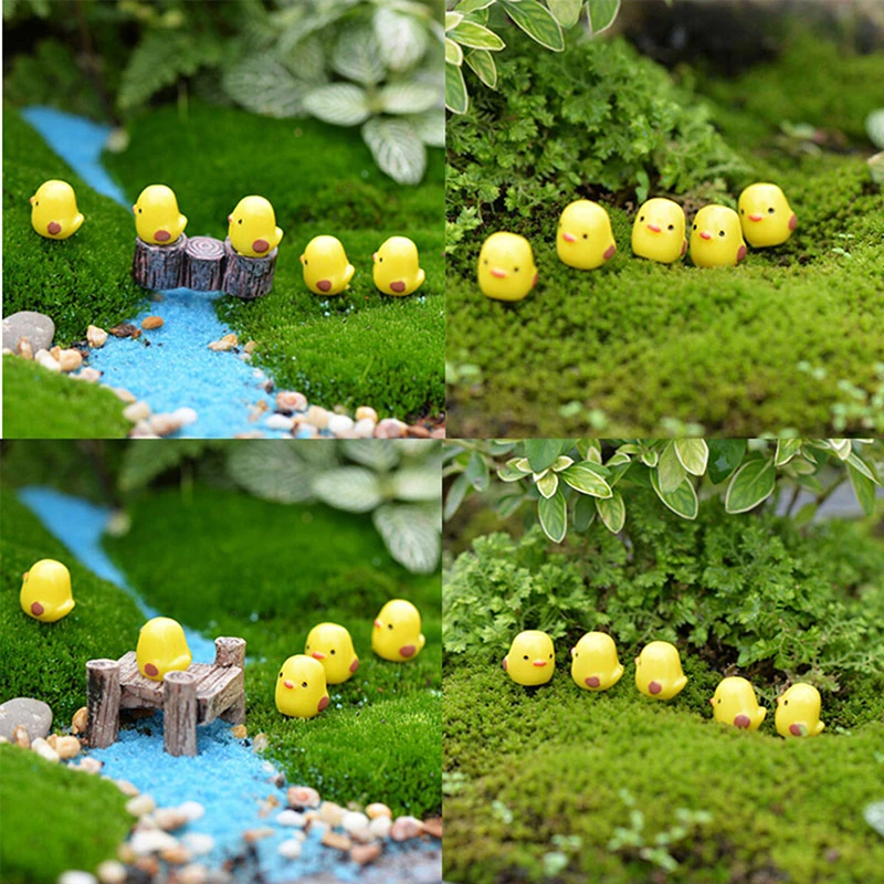 

10 шт., декоративные мини-курицы из смолы