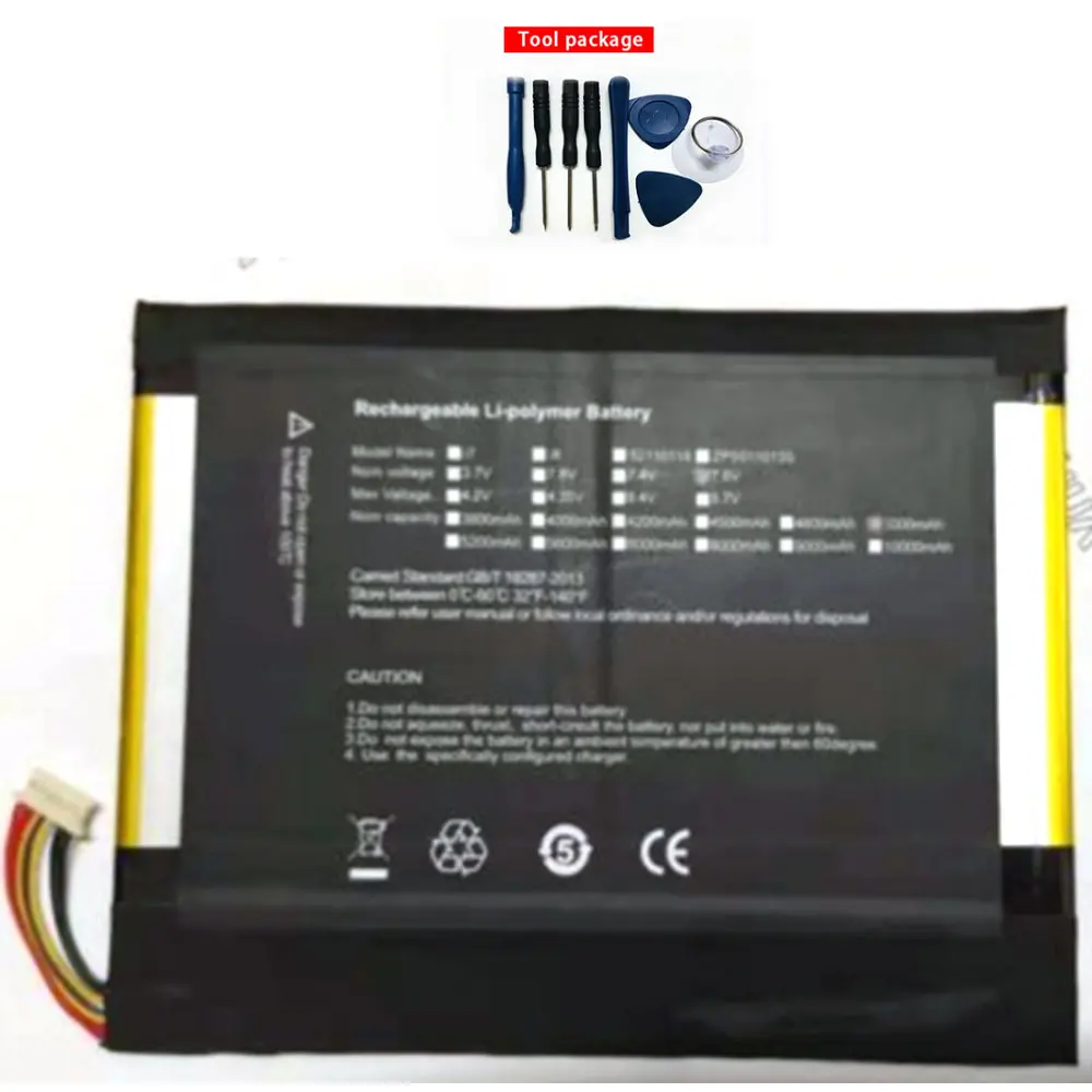 

Аккумулятор оригинального размера XDS3250154, 7,6 В, 5000 мА ч, Для Taipower x3 plus, 7/9, линейные Аккумуляторы для планшетов + Инструменты