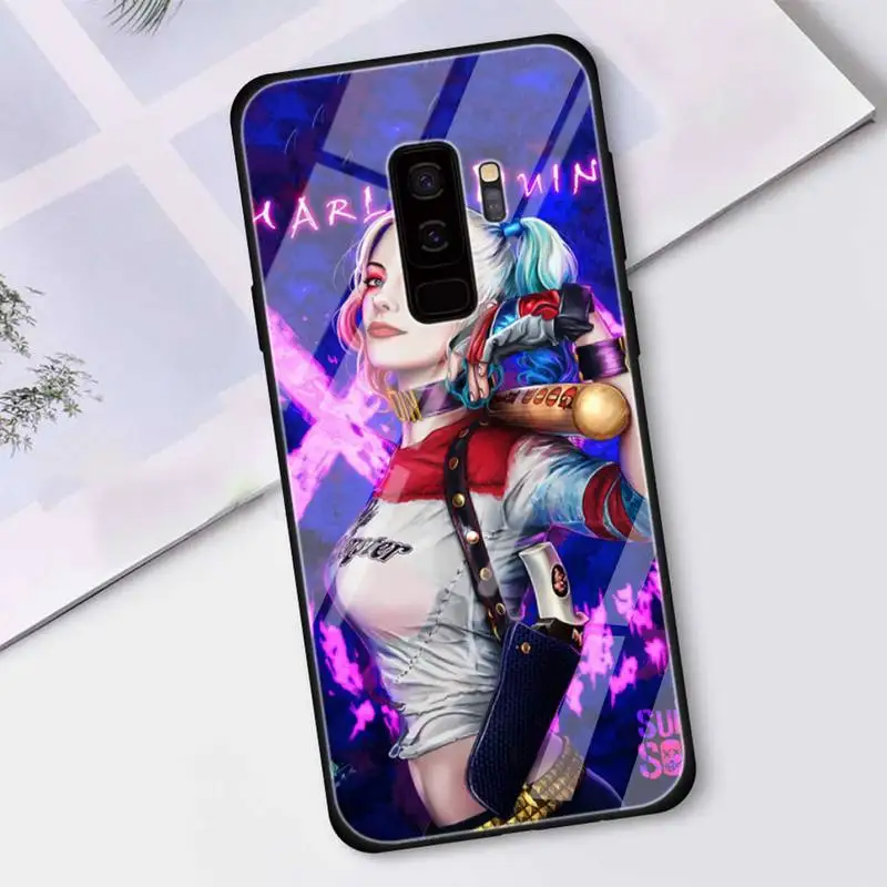 

Harleys Villian Quin Phone Case Tempered Glass For Samsung S6 7 8 9 10 20 Plus 20Ultra Note8 9 10 10pro