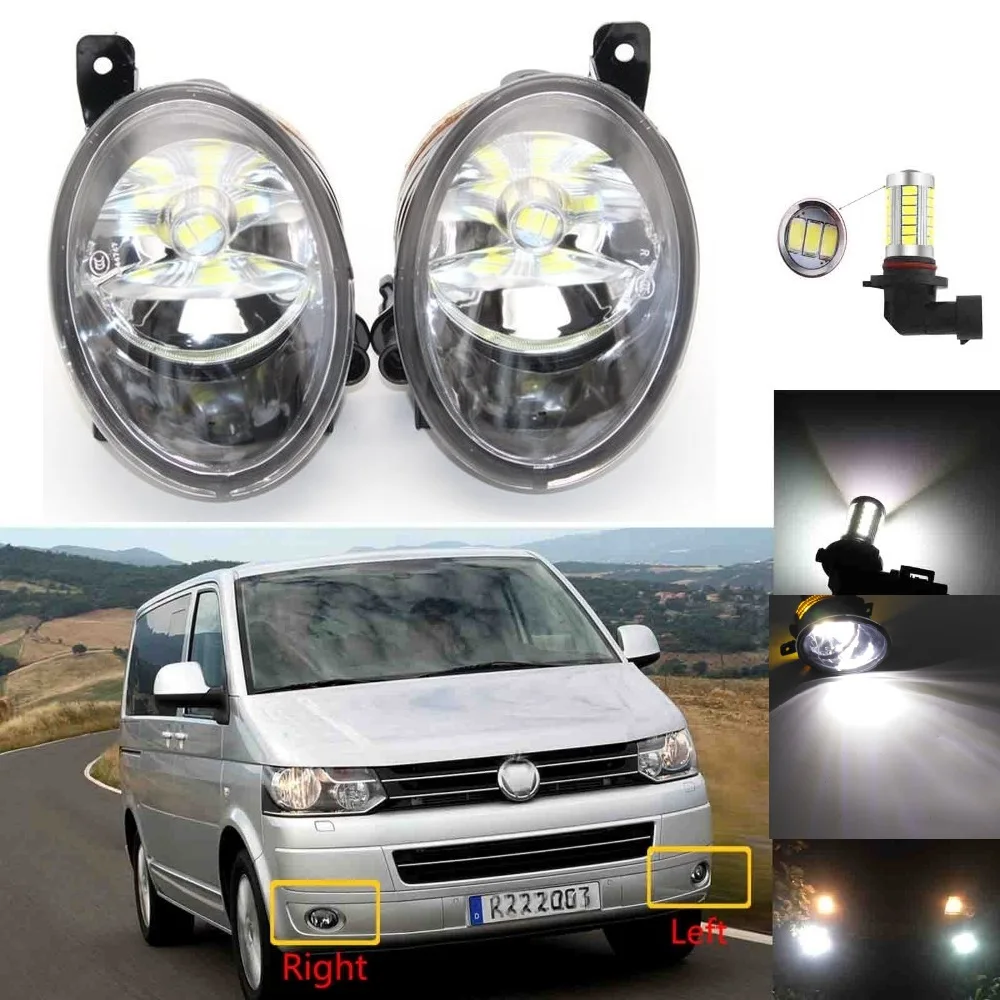 

LED Car Light For VW Transporter Multivan Caravelle T5 T6 2010 2011 2012 2013 2014 2015 Car-Styling Front LED Fog Light Fog Lamp