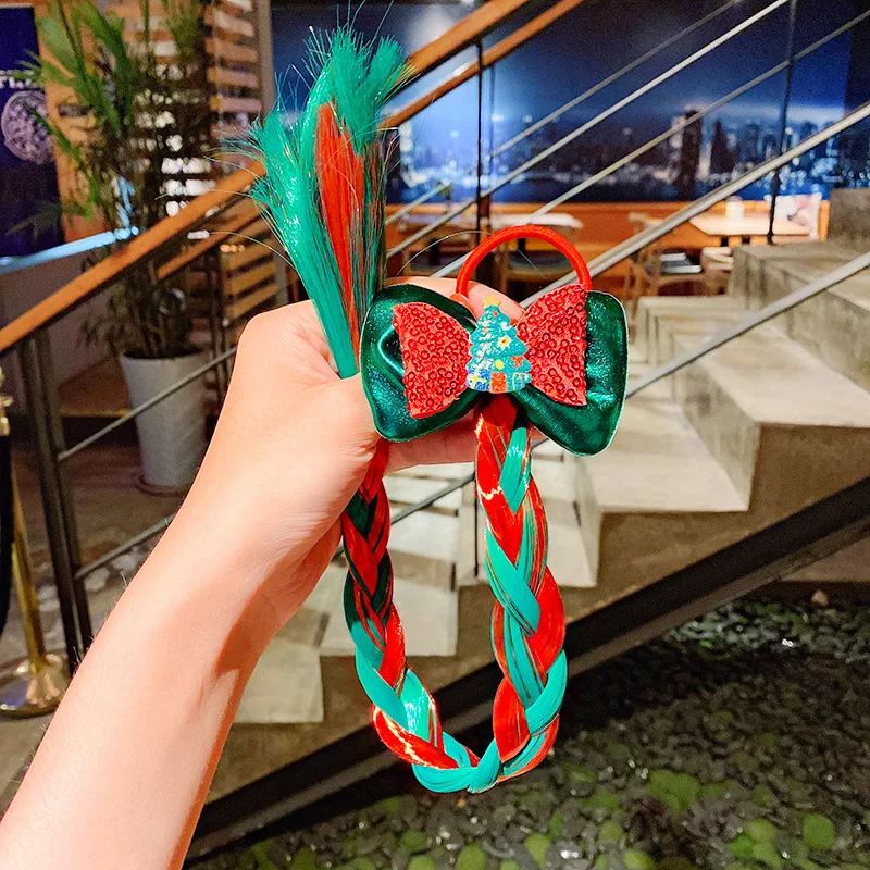 

[Xwen] 2021 New Christmas Headdress Elk Hairpin Santa Claus Hair Rope Antler Hairwear Fashion Hair Accessories WSH1051