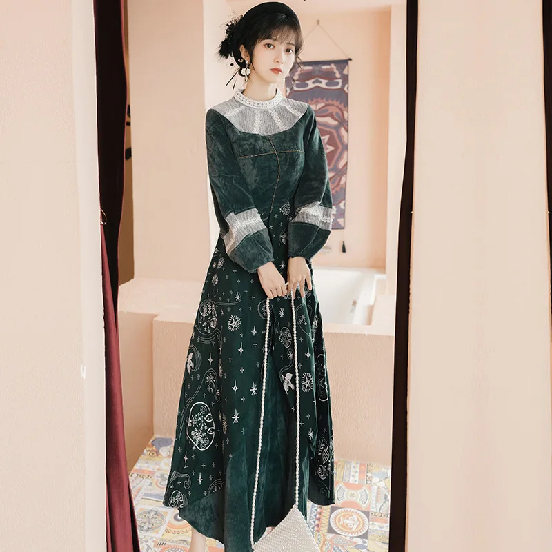 Новинка 2020 модная женская одежда винтажное платье для женщин|Женские платья| |