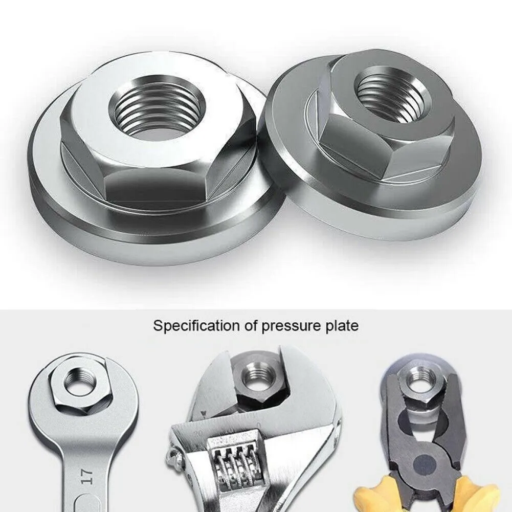 

1pc Angle Grinder Disc Quick Change Lock Flange Nut Quick Release M14 Hexagon Toolless Disc Change Hexagonal Plate