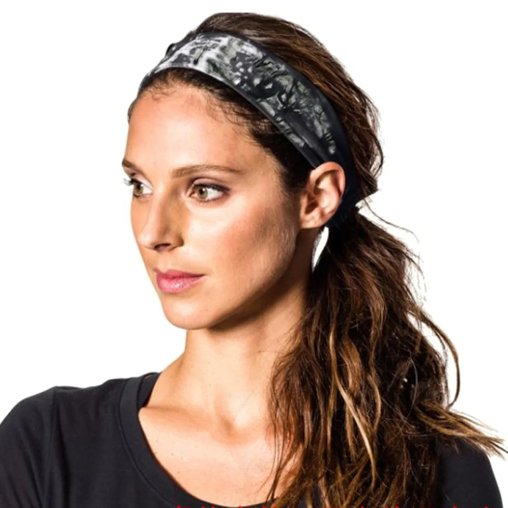 

Tie-dye Printed Sports Hair Band Fitness Yoga Cycling Training Sweat Absorption Elastic Headband