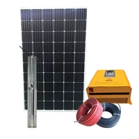 2hp submersible deep well solar water pump system for farm land water supplying