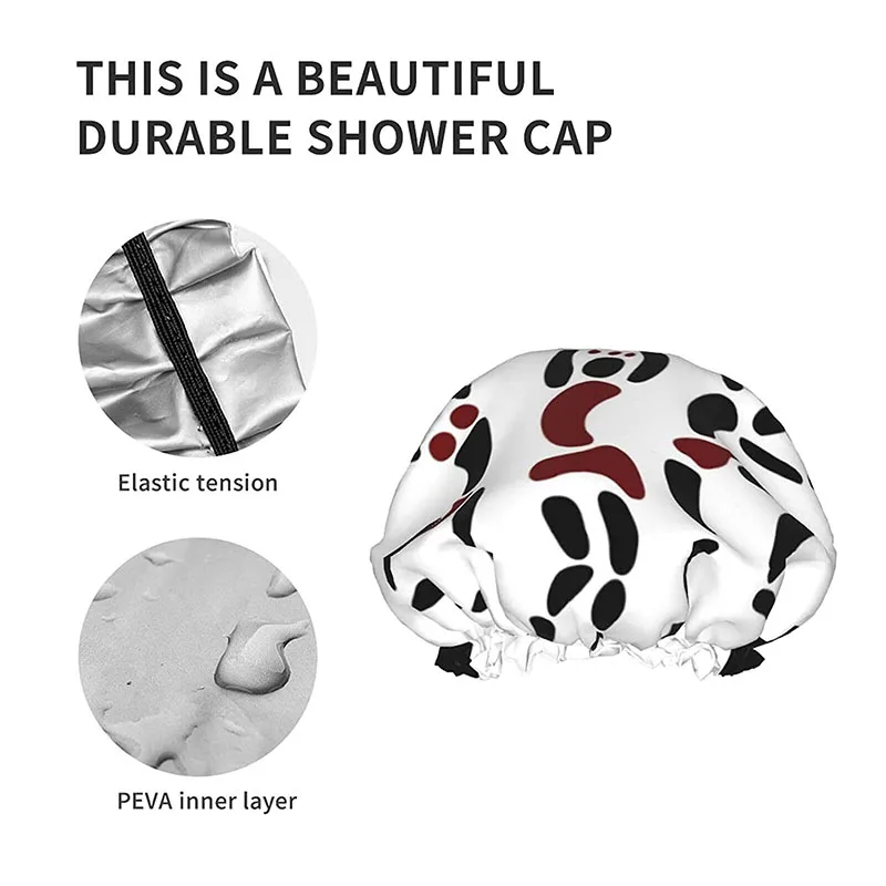 

African Beautiful Women Bath Cap With Adjustable Elastic Band Stylish Shower Cap For Women Long Thick Hair