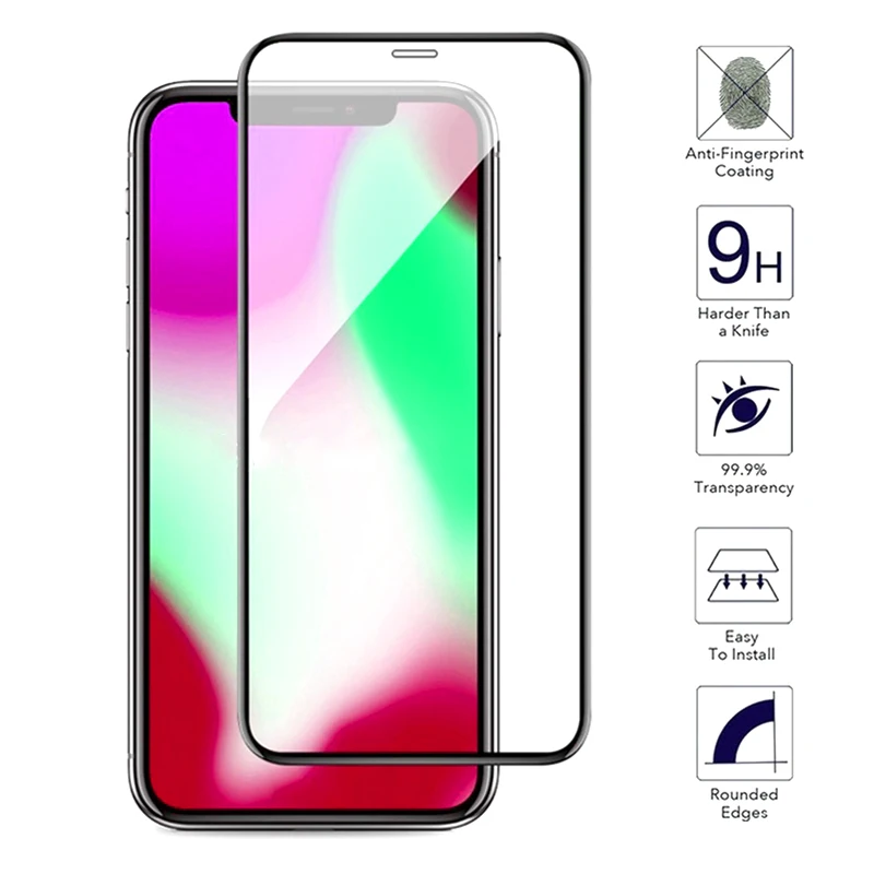 Для iPhone 11 2019 XS MAX XR полное покрытие передний экран Защитная пленка для 5 8 6 1 дюймов