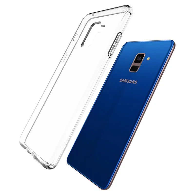 Мягкий прозрачный чехол из ТПУ для Samsung Galaxy A8 + Plus 2018 SM-A530 SamsungA8 GalaxyA8 телефона