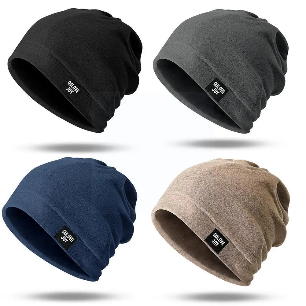 

Winter Warm Hat Men Knitted Casual Beanies Skullies Plus Velvet Thicken Hats For Unisex Outdoor Cycling Skiing Cap E7q1