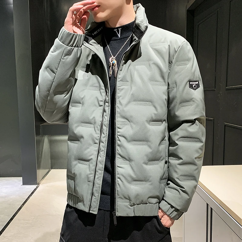 Plus Size M-8XL 2022 Autumn Winter Solid Color Men's White Duck Down Jackets Loose Tops Warm Duck Coats Outwear Windproof Parkas
