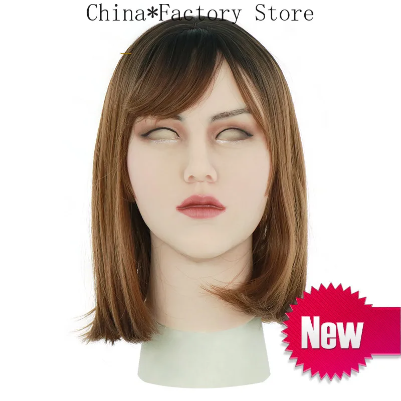 

Silicone Mask Artificial Realistic Skin May Mask Latex Sexy Cosplay for Crossdresser Transgender Male Shemale Drag Queen