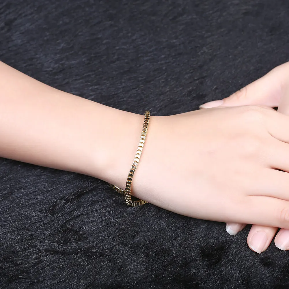 

INALIS Plating Gold Copper Bracelet For Women Fashion Jewelry Light Luxury Hip Hop Feminine Man Bracelets Best Selling Gift