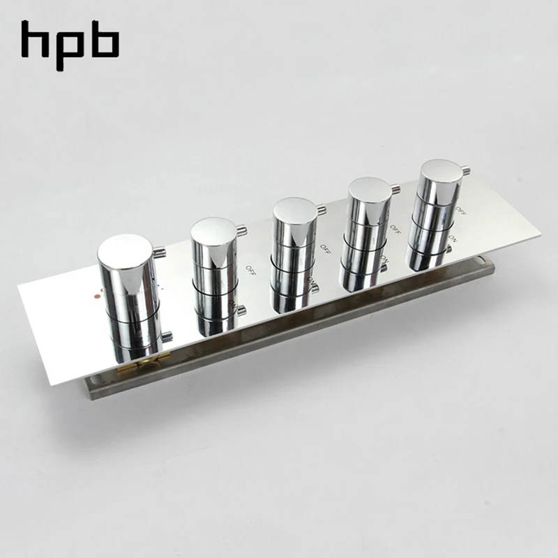 HPB Bathroom Fixtures Massage Body Jet 2-Function Shower Head Brass Mixer Valve Faucet Set with Handheld 008-20WL-6MF | Обустройство