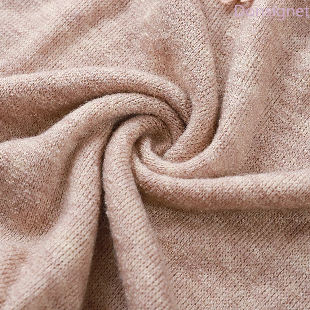 

Donsignet Sweaters Fashion New Style Elegant Lace Splicing Back Pullover Sweaters Women's clothing